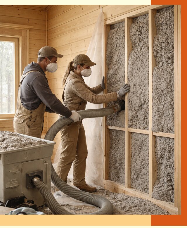 Утепление дачного дома эковатой в Губкине от 1473 руб./м2 — комплексно, ТепломастерГбк