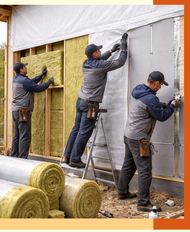 Утепление каркасного дома в Губкине от 4266 руб./м2 — профессионально | ТепломастерГбк