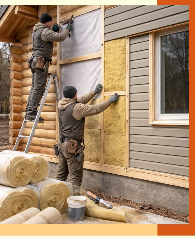 Утепление деревянного дома в Губкине от 6298 руб./м2 — заказать работы | ТепломастерГбк