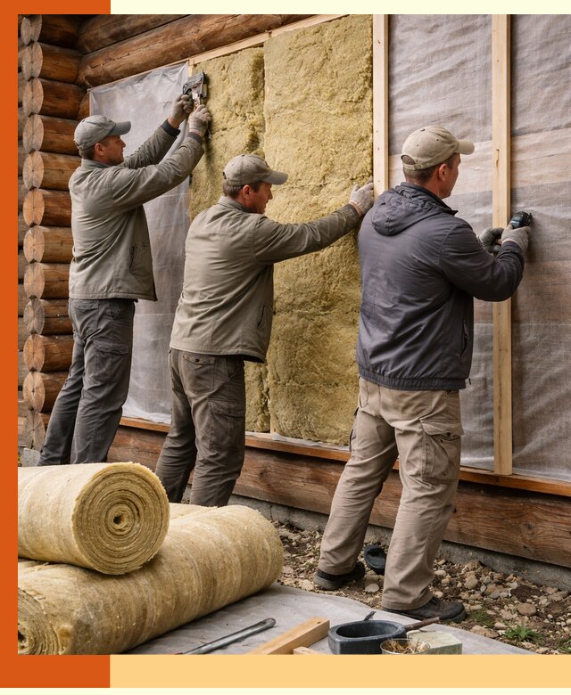 Утепление деревянного дома в Губкине эффективными технологиями