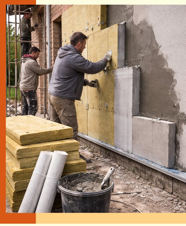 Утепление кирпичного дома под ключ в Губкине