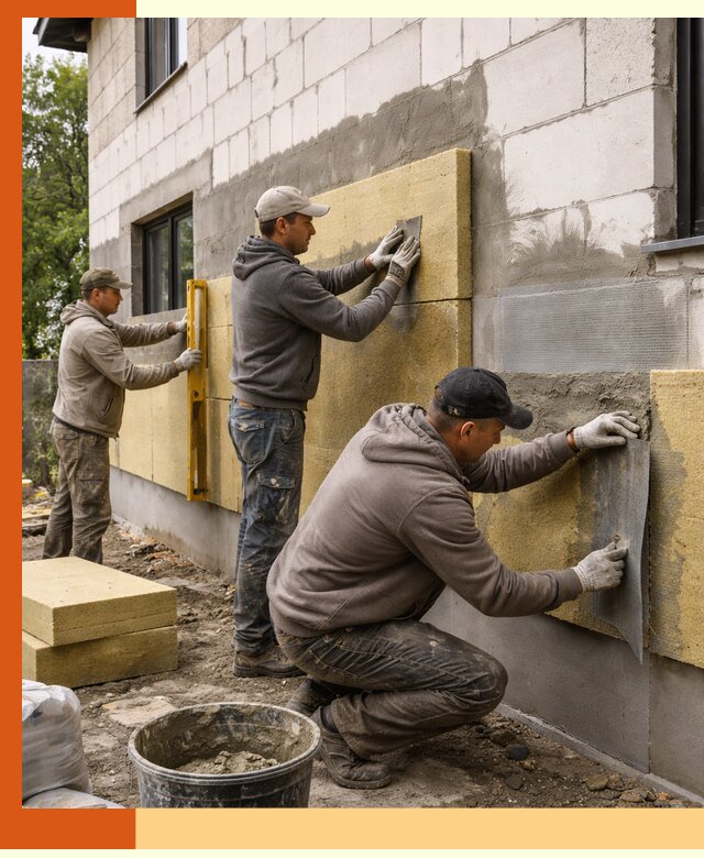 Утепление дома из газобетона в Губкине качественно и долговечно