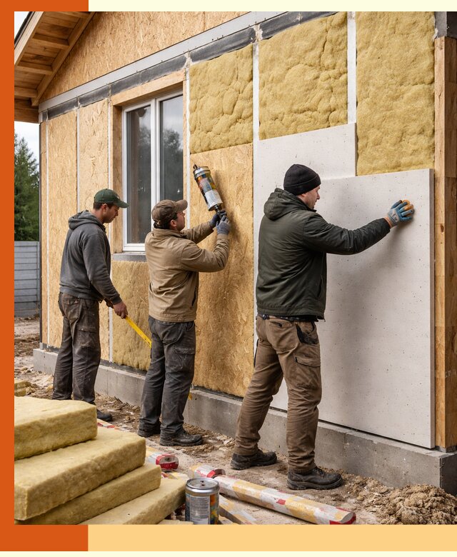 Профессиональное утепление дома из SIP-панелей в Губкине