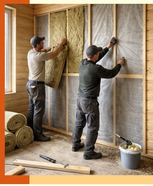 Утепление дома из минибруса в Губкине: комплексные теплоизоляционные работы