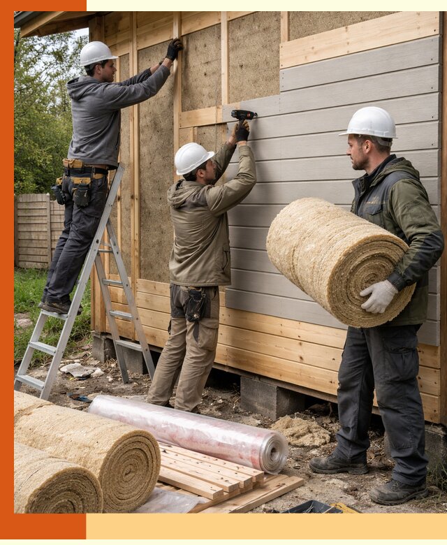 Утепление бани снаружи в Губкине профессионально и надежно