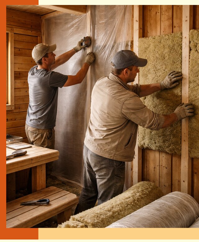 Утепление бани изнутри в Губкине качественно и недорого