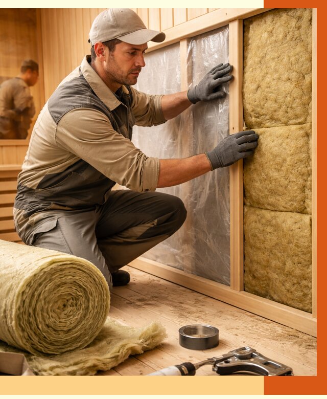 Утепление сауны изнутри в Губкине от 6603 руб. за м2 | ППУ, под ключ — ТепломастерГбк