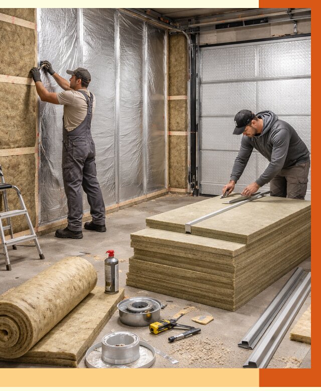 Утепление гаража в Губкине от 4571 руб/м2 — комплексное утепление ворот и стен | ТепломастерГбк