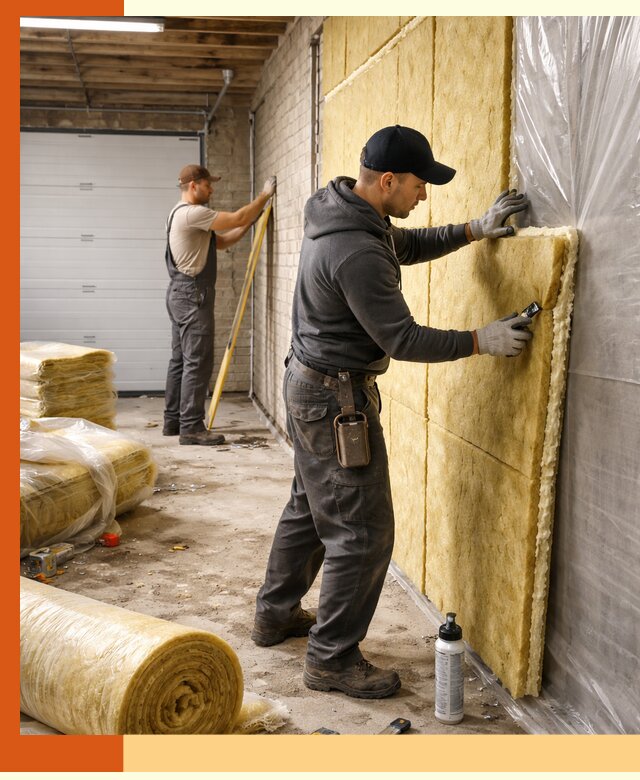 Утепление гаража под ключ в Губкине — все виды теплоизоляции