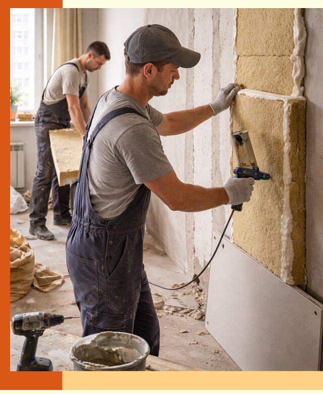 Утепление стен изнутри в Губкине — качественно и эффективно