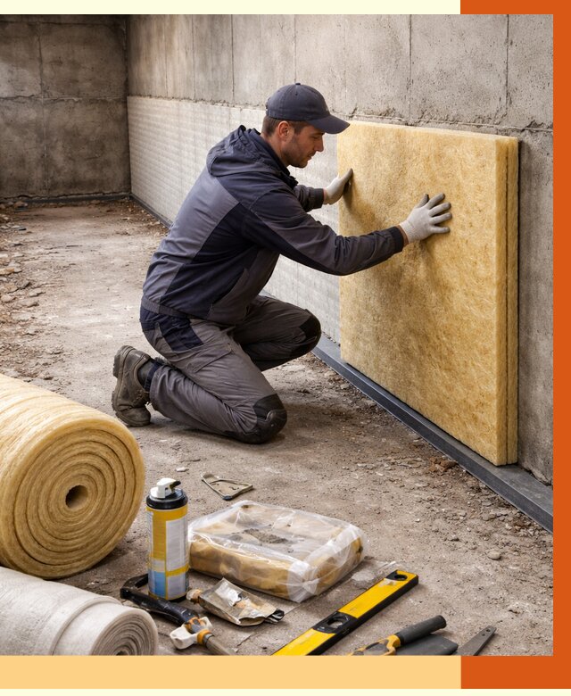 Утепление фундамента изнутри в Губкине от 4266 руб./м2 — работы под ключ | ТепломастерГбк