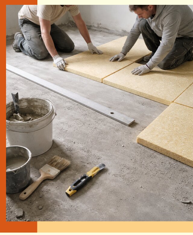 Утепление бетонного пола в Губкине профессионально и недорого