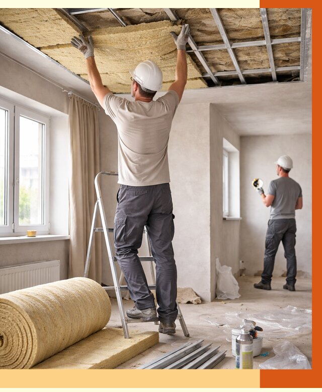 Утепление потолка в частном доме в Губкине от 965 руб./м² — работы под ключ | ТепломастерГбк