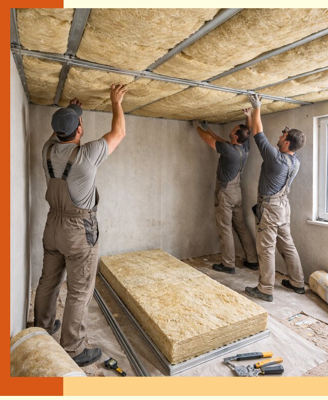 Утепление потолка в Губкине — тепло и без сквозняков