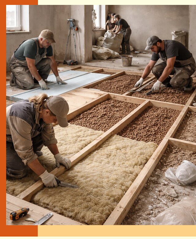 Утепление перекрытий жилых и промышленных зданий в Губкине