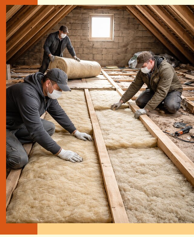 Утепление чердака в Губкине — профессиональная теплоизоляция кровли