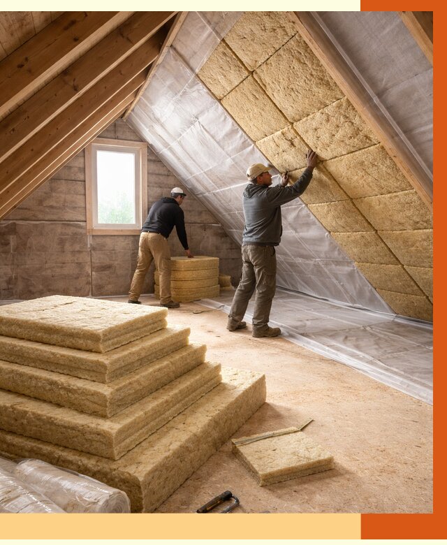 Утепление мансарды в Губкине от 2540 руб/м2 — комплексно и под ключ | ТепломастерГбк