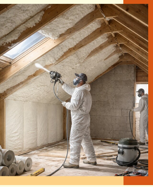 Утепление мансарды ППУ в Губкине от 2793 руб./м² — заказать под ключ | ТепломастерГбк