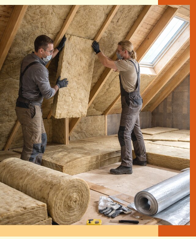 Утепление мансарды минватой в Губкине от 4266 руб./м2 — монтаж и пароизоляция | ТепломастерГбк
