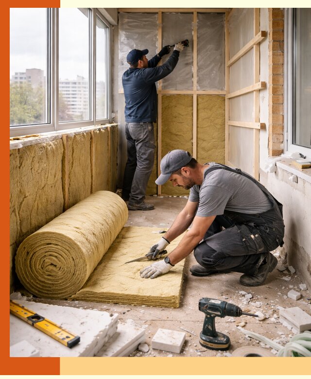 Утепление балкона под ключ в Губкине качественно и быстро