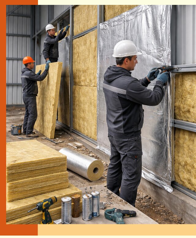 Утепление металлического ангара профессионально в Губкине