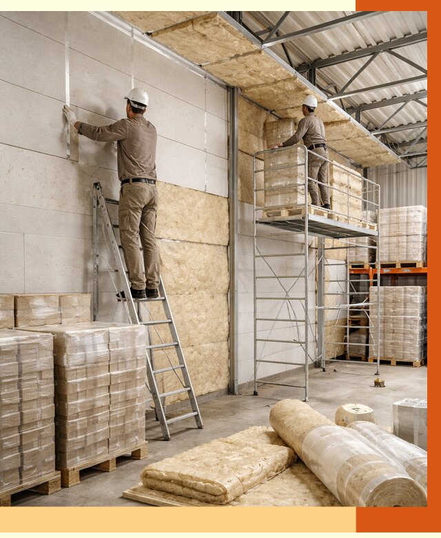 Утепление склада готовой продукции в Губкине от 1981 руб./м2 — комплексно | ТепломастерГбк