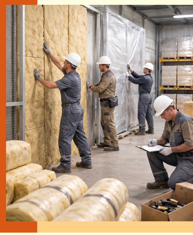 Утепление склада готовой продукции в Губкине качественно и быстро