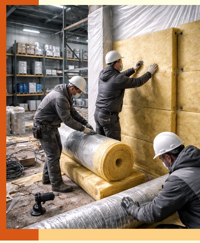 Утепление склада химсырья в Губкине: безопасная и эффективная изоляция