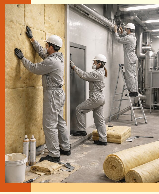 Утепление пищевого цеха под ключ в Губкине