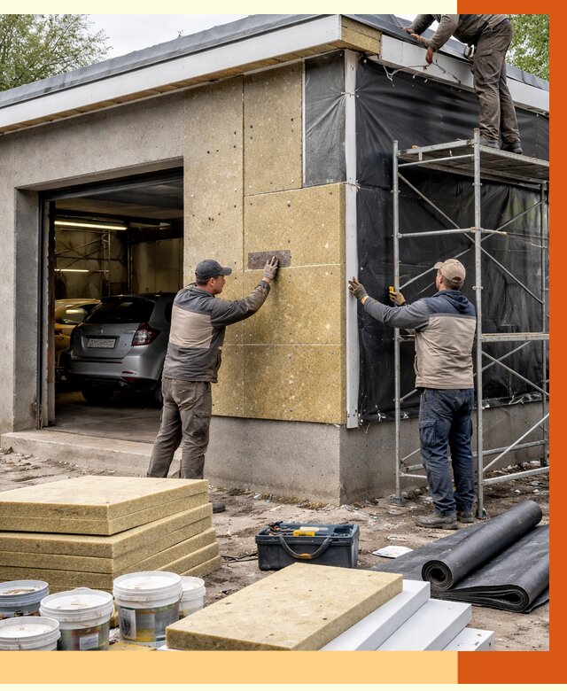 Утепление автосервиса в Губкине ппу, пеноизоляция, от 14729 руб/м2 — ТепломастерГбк