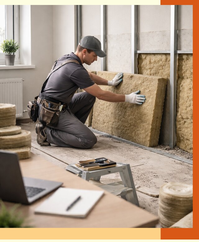 Утепление офиса в Губкине от 4571 руб/м2 — комплексное утепление офиса под ключ | ТепломастерГбк