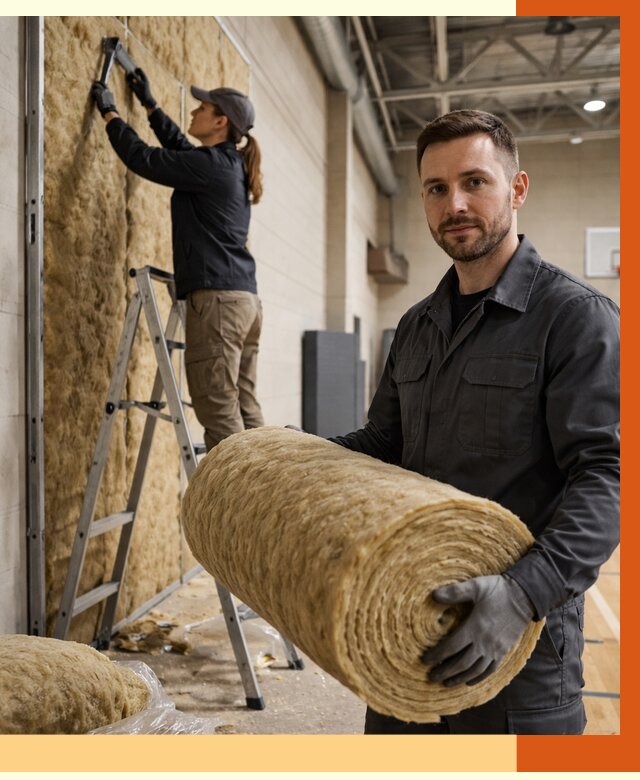 Утепление спортзала в Губкине от 7619 руб/м2 — комплексное утепление под ключ | ТепломастерГбк