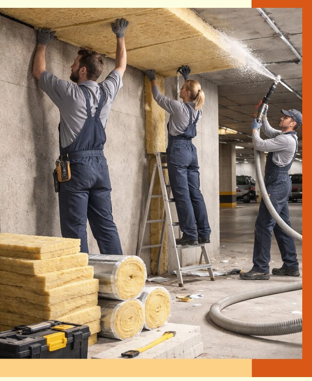 Утепление паркинга в Губкине от 6907 руб./м2 — работы под ключ | ТепломастерГбк