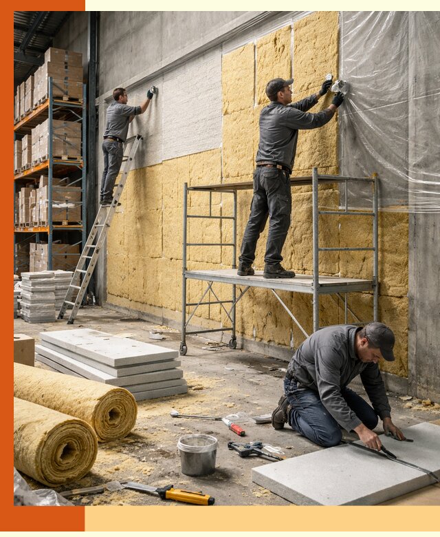 Утепление холодного склада под ключ в Губкине