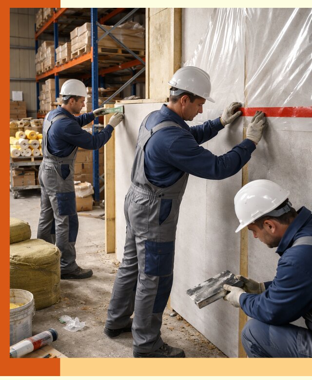 Утепление теплого склада под ключ в Губкине