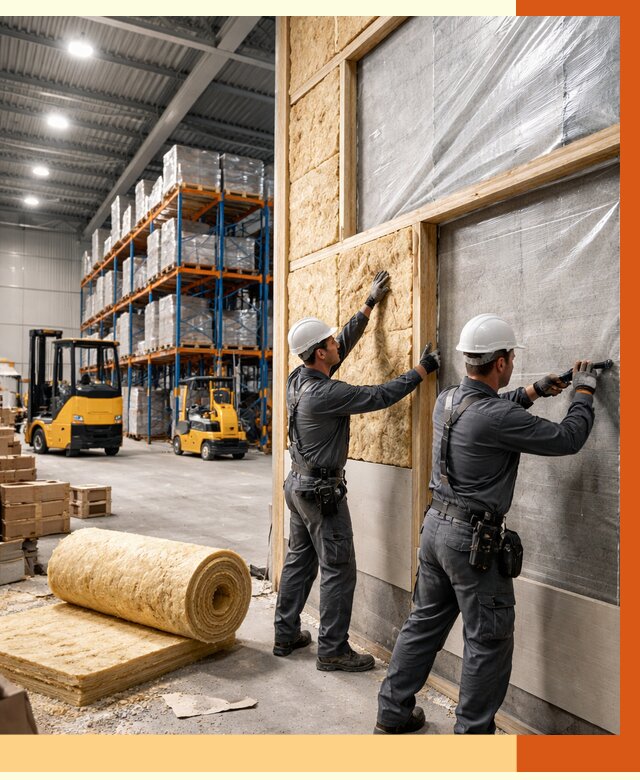 Утепление склада с техникой в Губкине от 4266 руб./м2 — комплексно под ключ | ТепломастерГбк