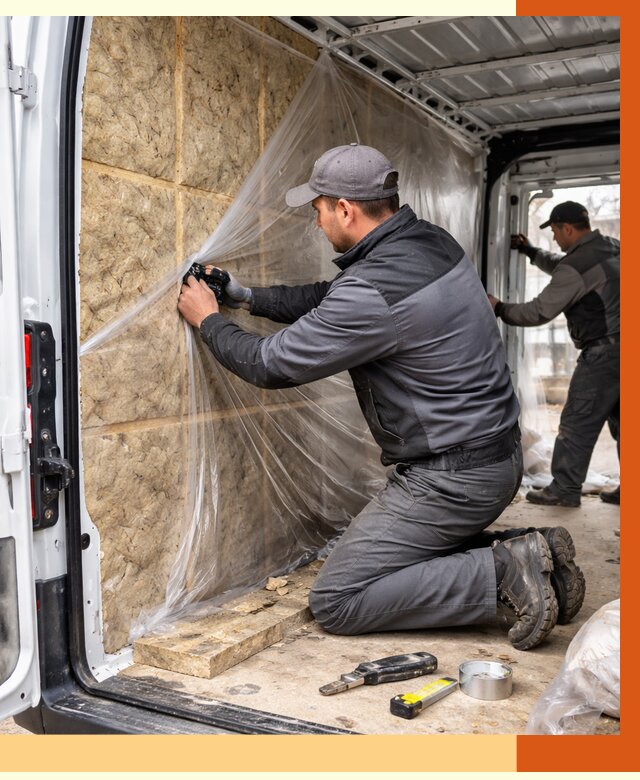 Утепление фургона в Губкине от 16761 руб/м2 — утепление фургона ППУ и кузова | ТепломастерГбк