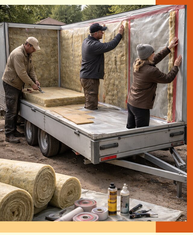 Утепление прицепа в Губкине под ключ от 12698 руб. — комплекс от ТепломастерГбк