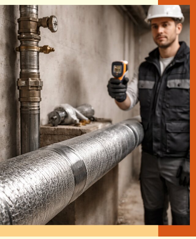 Утепление труб водоснабжения в Губкине от 8634 руб. за м² — услуги ТепломастерГбк