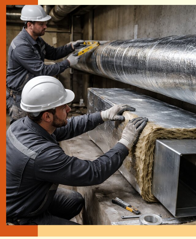 Профессиональное утепление воздуховодов и теплоизоляция в Губкине