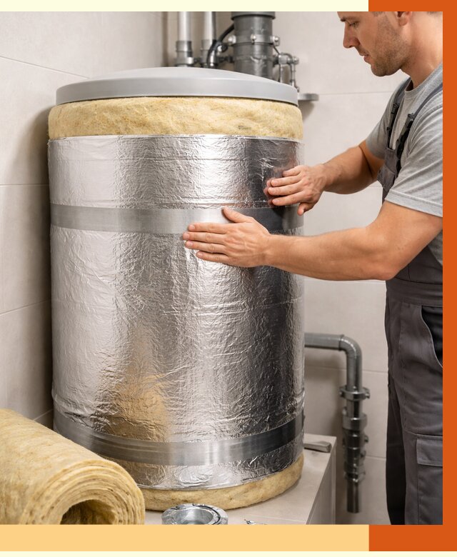 Утепление бойлера в Губкине от 4571 руб. под ключ | Утепление ППУ | ТепломастерГбк