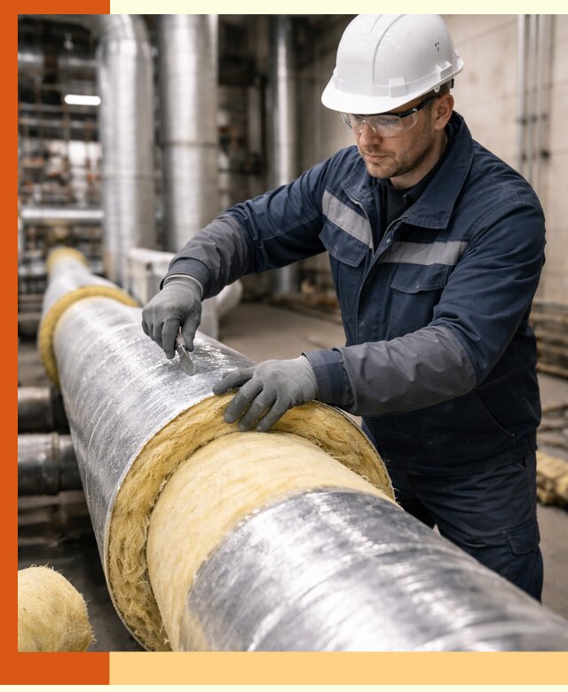 Утепление технологического оборудования и заводских установок в Губкине