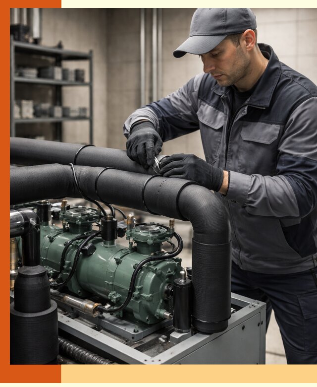 Утепление холодильного агрегата и теплоизоляция в Губкине