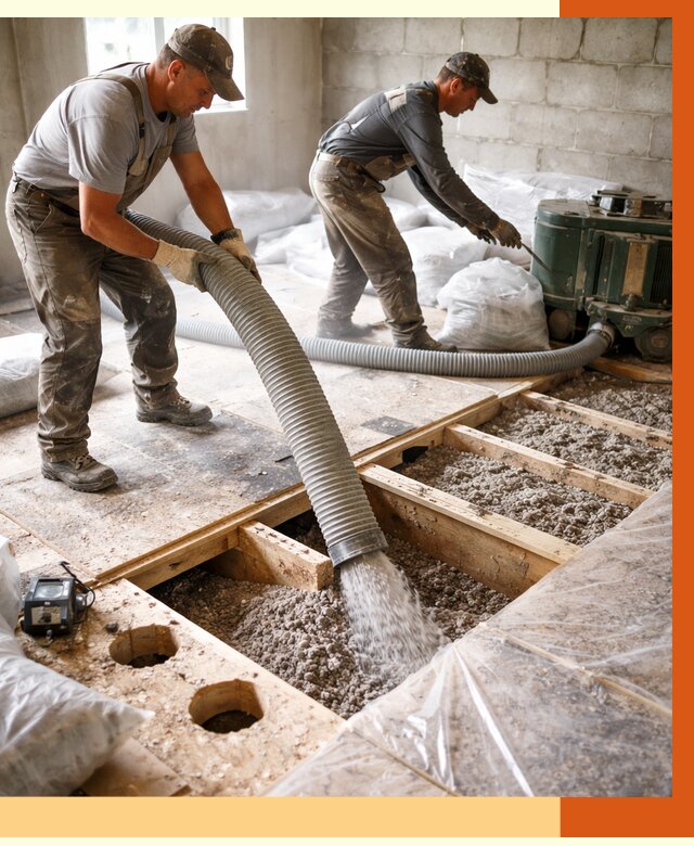 Заполнение пустот перекрытий в Губкине от 4571 руб. под ключ | ТепломастерГбк