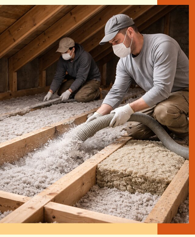 Заполнение полостей чердачного перекрытия в Губкине от 4571 руб. | ТепломастерГбк