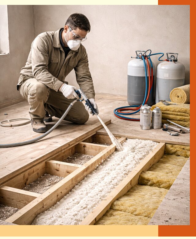 Заполнение полостей межэтажного перекрытия в Губкине от 4266 руб. | ТепломастерГбк