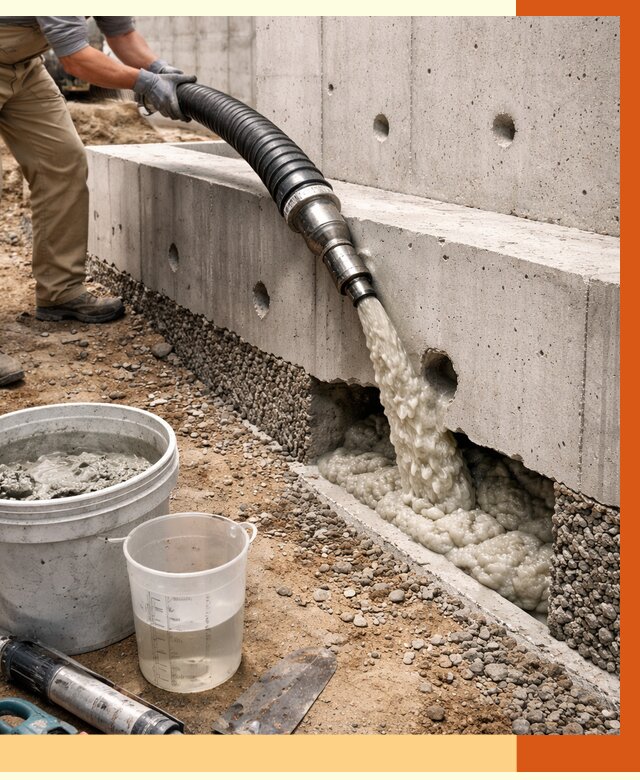 Заполнение полостей фундамента в Губкине от 6907 руб. под ключ | ТепломастерГбк