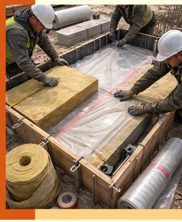 Теплоизоляция опалубки для строительства в Губкине