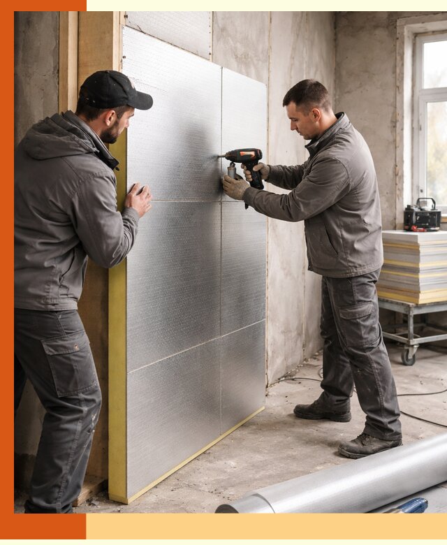 Утепление PIR панелями домов и зданий в Губкине