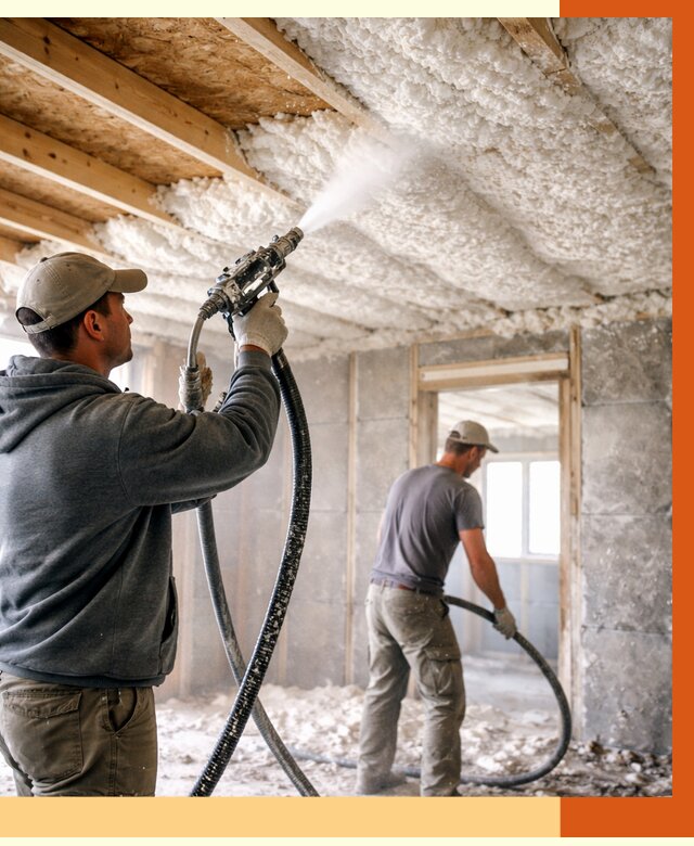 Утепление пеноизолом в Губкине от 1625 руб./м2 под ключ | ТепломастерГбк